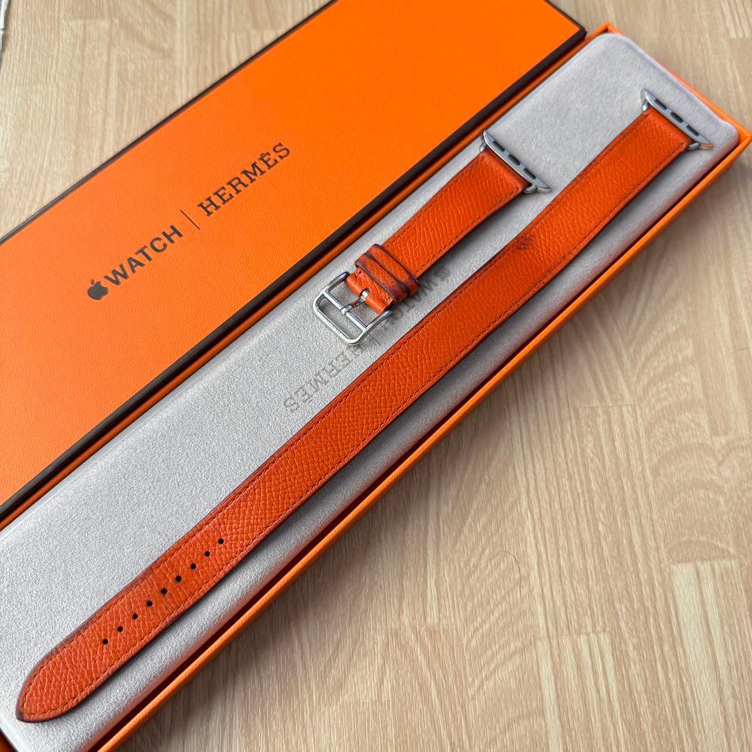 2408 Apple Watch エルメス　オレンジ　ドゥブルトゥール　エプソン