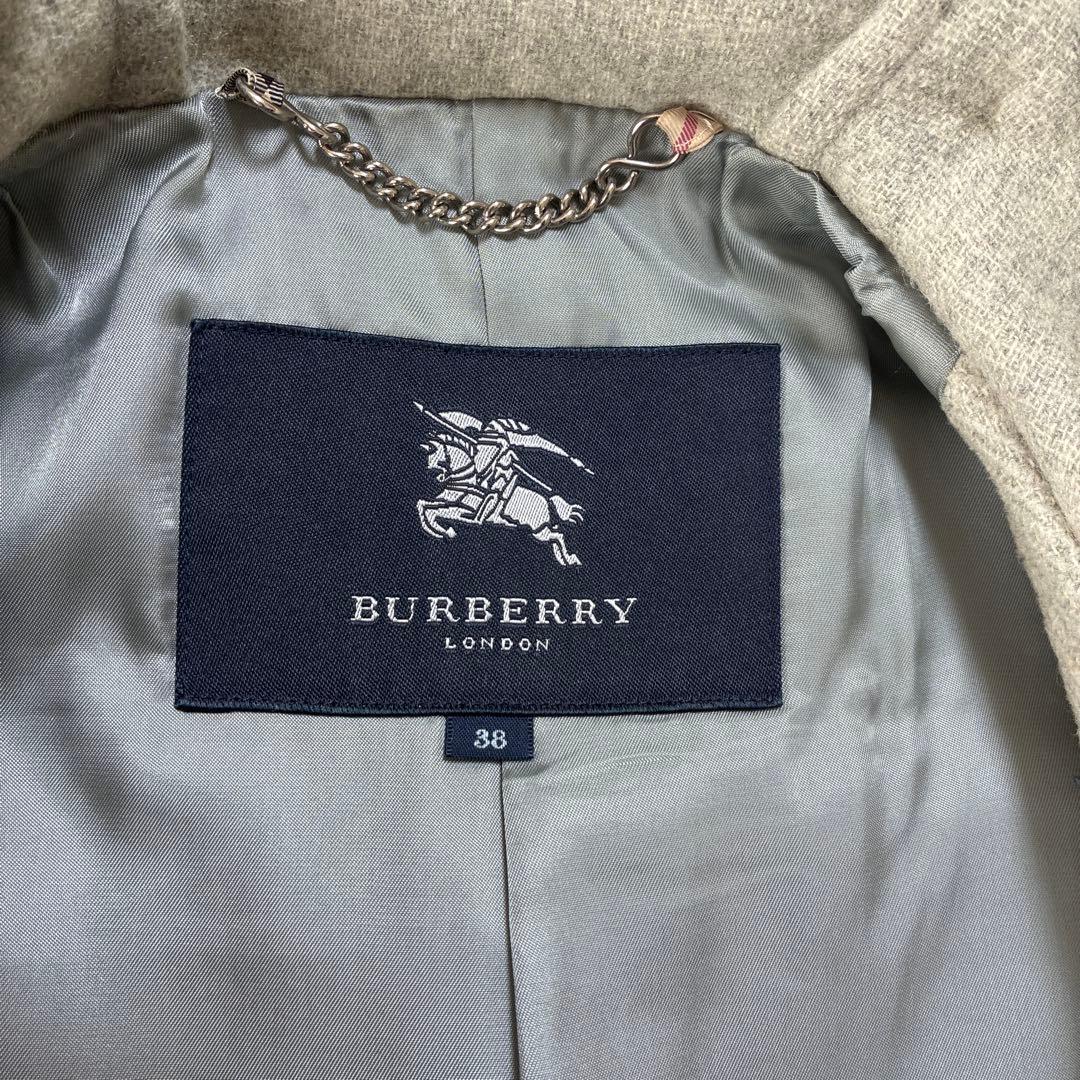 BURBERRY ダッフルコート 38 グレー