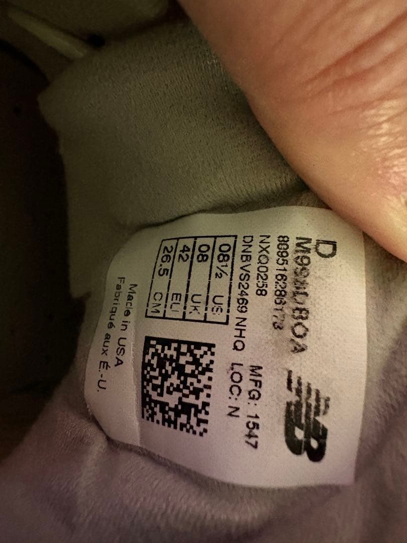 New balance ☆M998DBOA ダークグレー×ブラウン