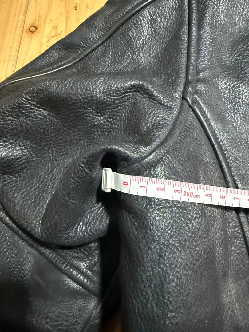 【激レア】　ハーレー革ジャン　ファイヤーパターン レザージャケット刺繍 L 黒