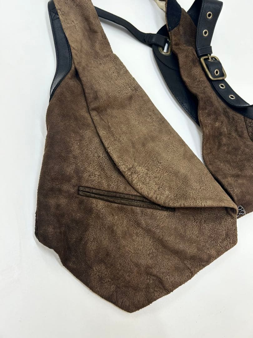 希少　ifsixwasnine レザーベスト　初期LGB