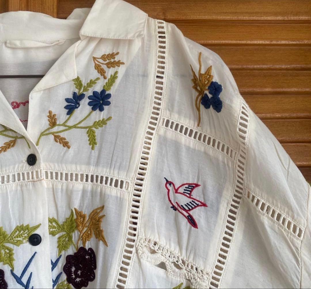 トップス TODAYFUL Embroidery Patchwork Shirts