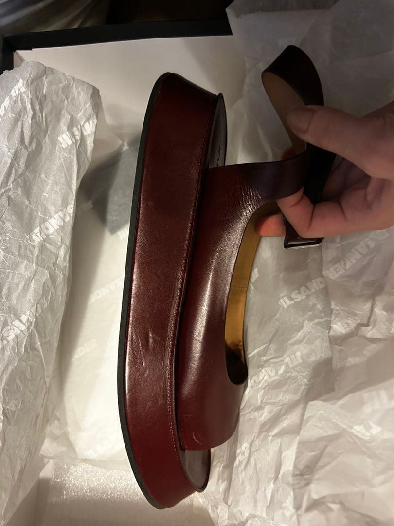 ジルサンダー　jil sander サンダル　チャンキーソール　38