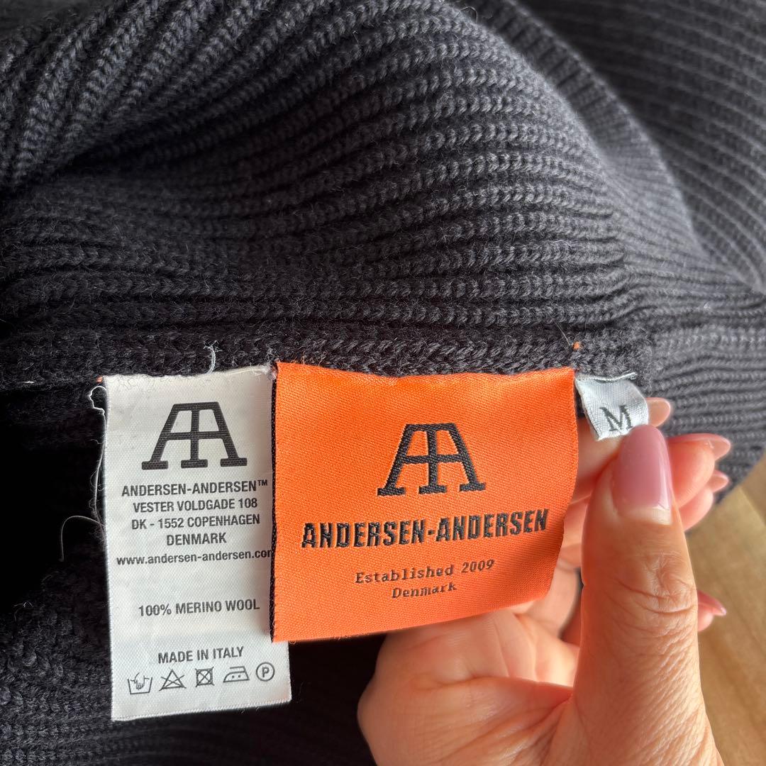 専用 ANDERSEN-ANDERSEN 黒 タートルネック サムホール付き M