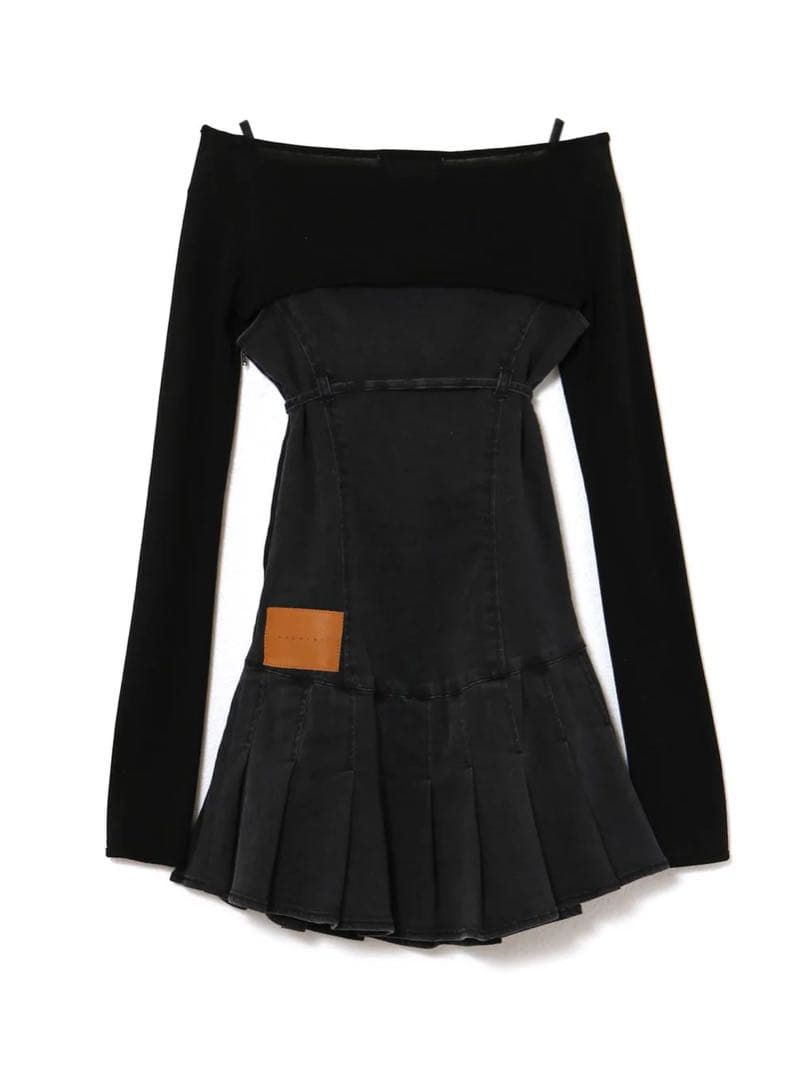 andmaryアンドマリー❤︎Bonnie denim mini dress