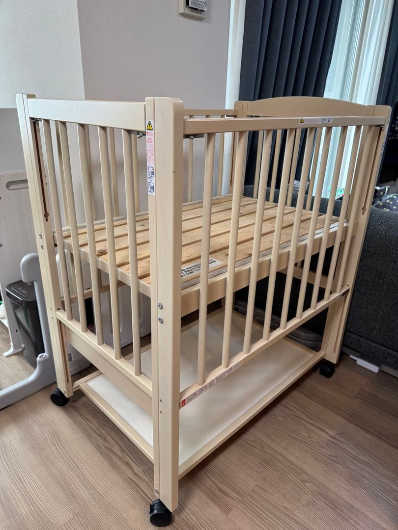 サワベビー トリプルスライドミニベッド P型コパン 90✖️60キャスター付き
