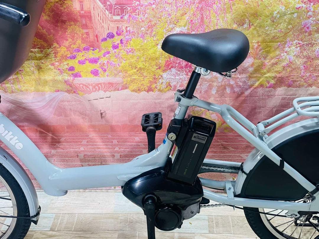 K3033 電動自転車ブリヂストン bikke子供乗せ 20インチ 送料無料