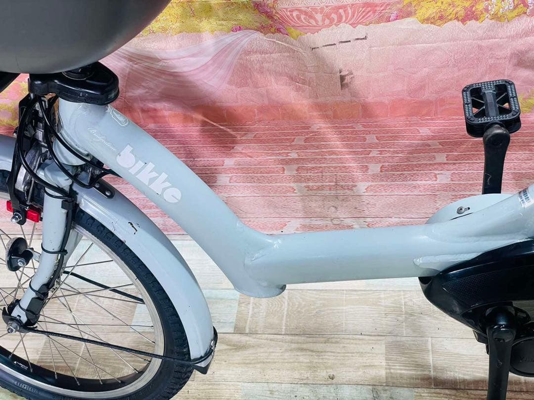 K3033 電動自転車ブリヂストン bikke子供乗せ 20インチ 送料無料