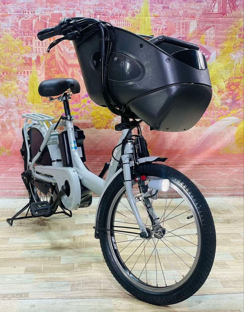 K3033 電動自転車ブリヂストン bikke子供乗せ 20インチ 送料無料