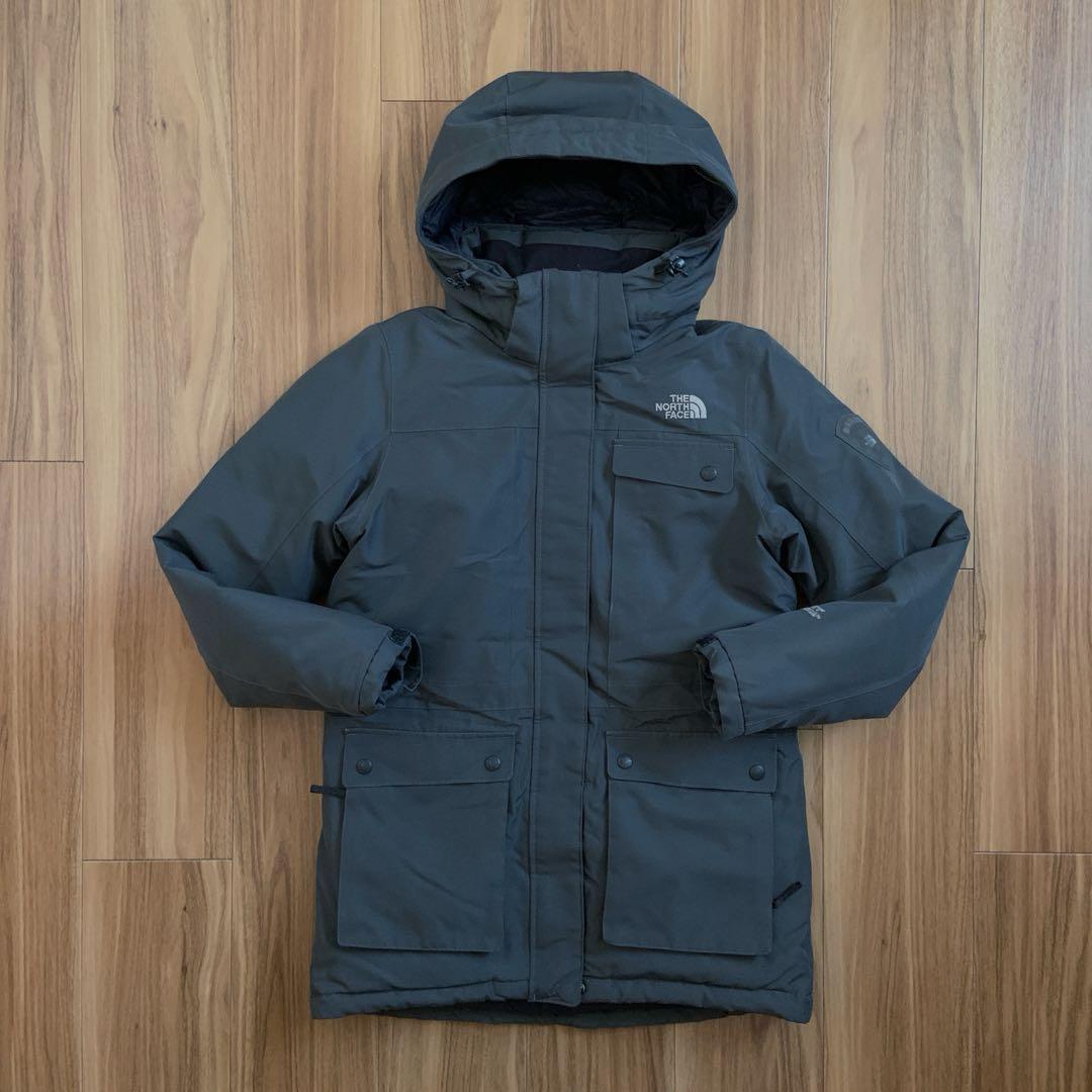 Sノースフェイスレディースゴアサーミウムグレーマクマードダウンジャケットパーカー