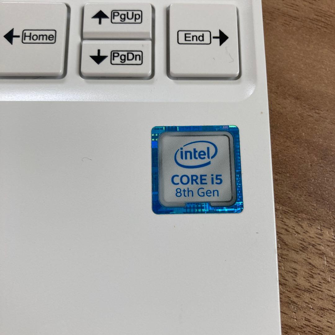 【美品】NEC LAVIE 軽量ホワイトノートPC 純正充電器付き　初期化済み