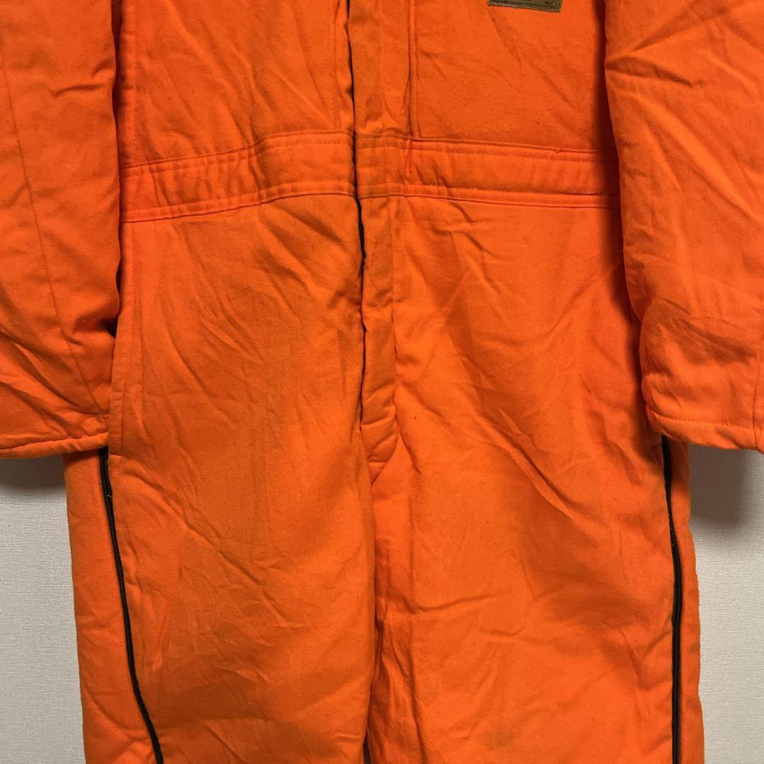 家*猫様 USA製 Duxbak 中綿 ツナギ 防寒 オレンジ XL 90s ビ