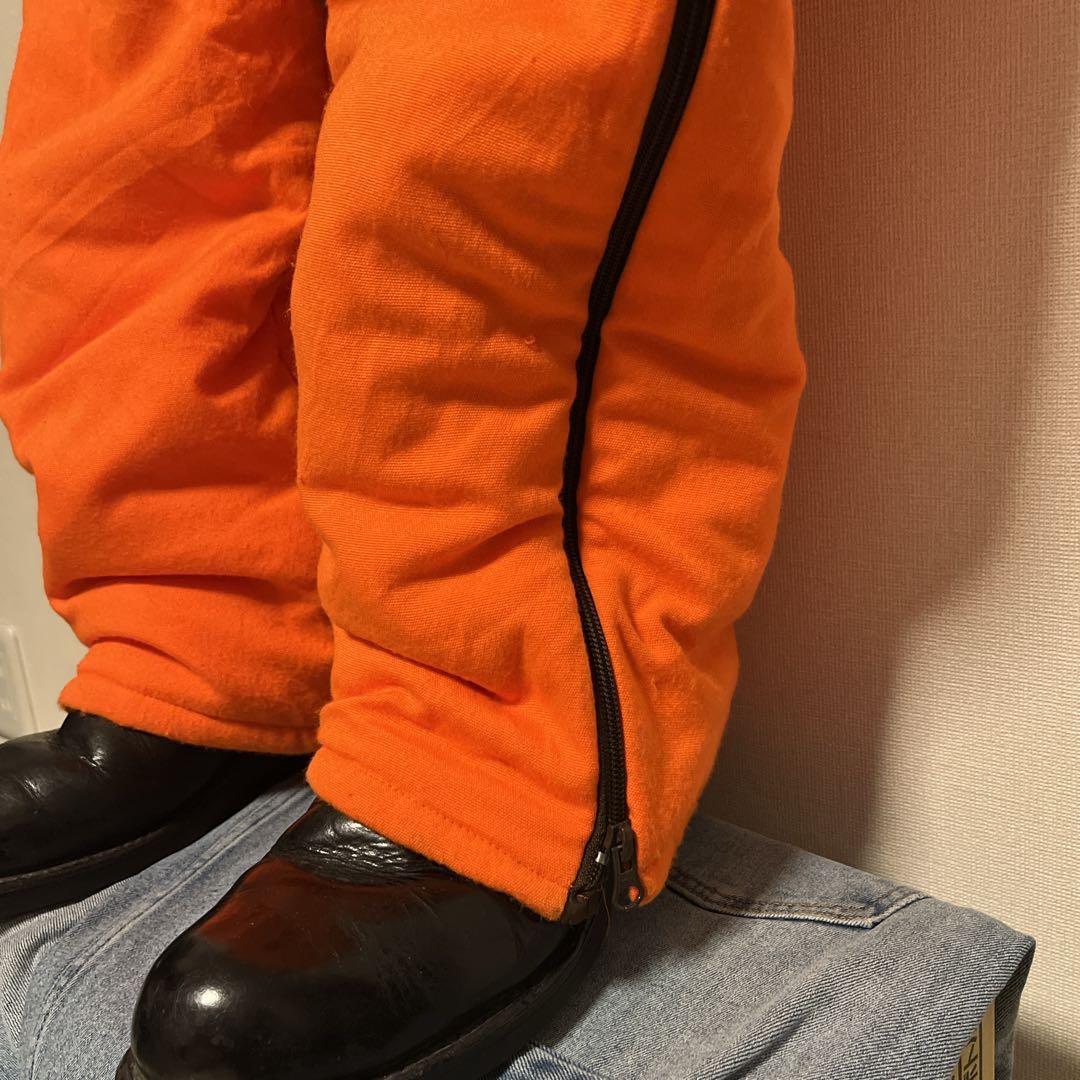 家*猫様 USA製 Duxbak 中綿 ツナギ 防寒 オレンジ XL 90s ビ