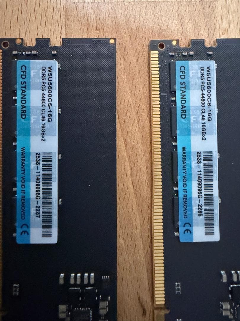 CFD DDR5 メモリー 16GB 2枚組