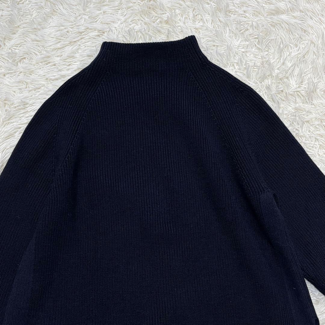 セオリーリュクス ボトルネック ニット ウール DENEB BRIT ネイビー