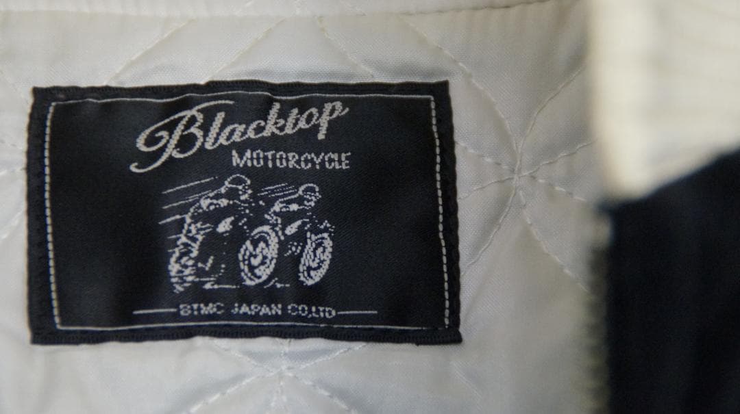 ブラックトップ　モーターサイクル　ベロアスカジャン　ジャケット　虎　スカル　刺繍