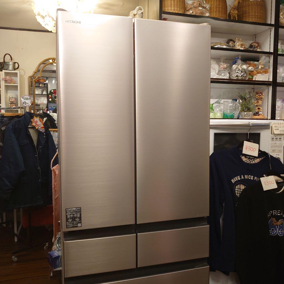 日立 6ドア 冷凍 冷蔵庫 2021年 r-h48r n 綺麗 使用少