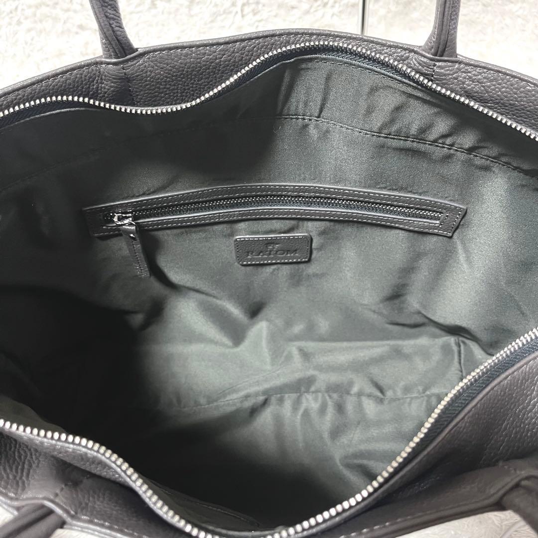 ✨美品✨希少色 RATOM トートバッグ ビジネスバッグ 肩掛け シボ革 A4可