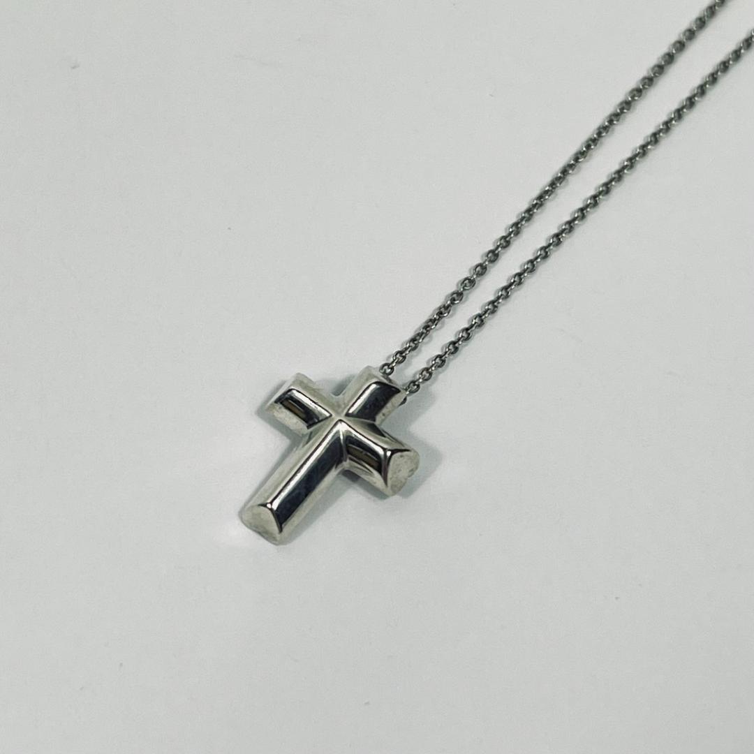 ティファニー　ネックレス　ハートクロス　パロマ　シルバー　MBZ186