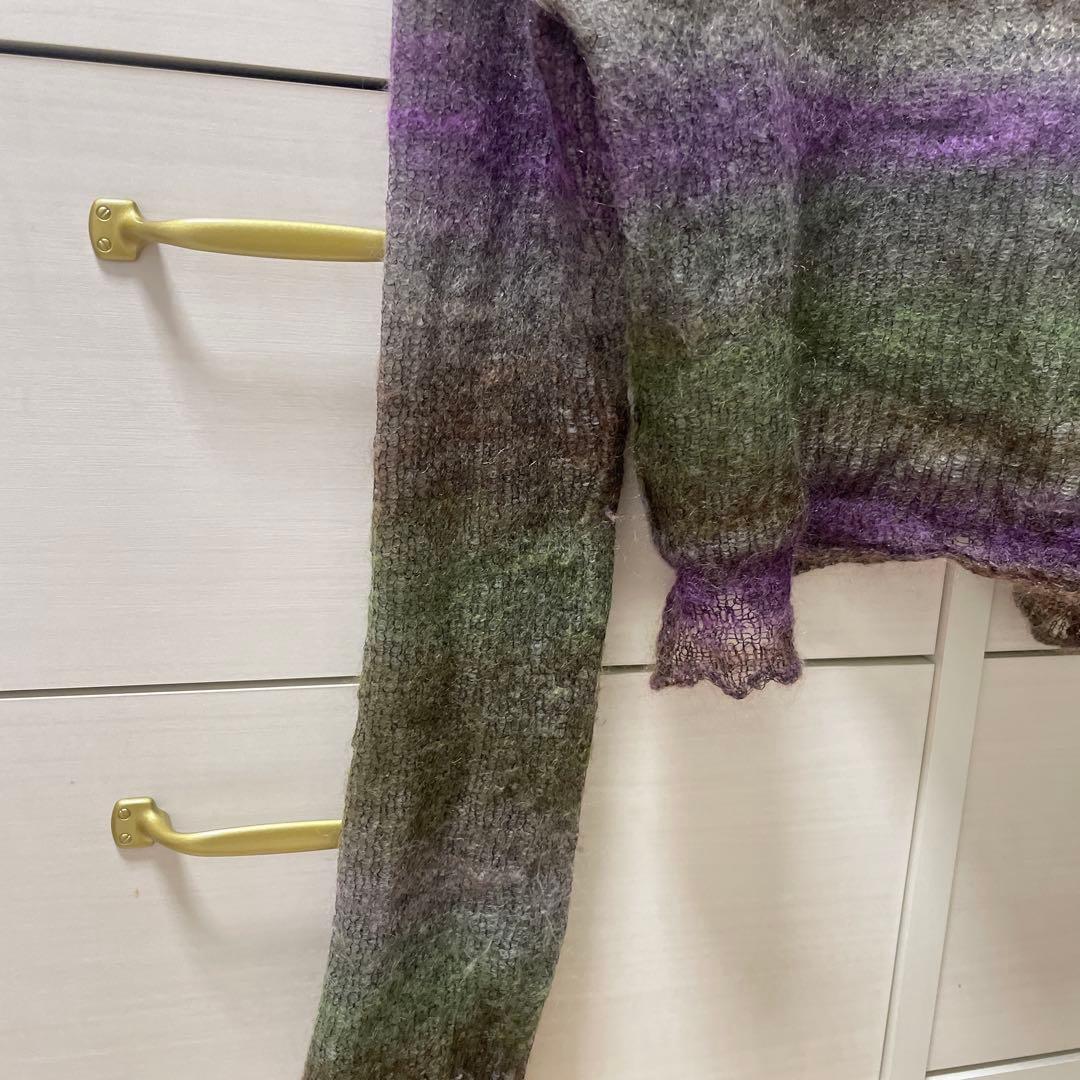 PERVERZEパーバーズ モヘア クロップド トップス ニット