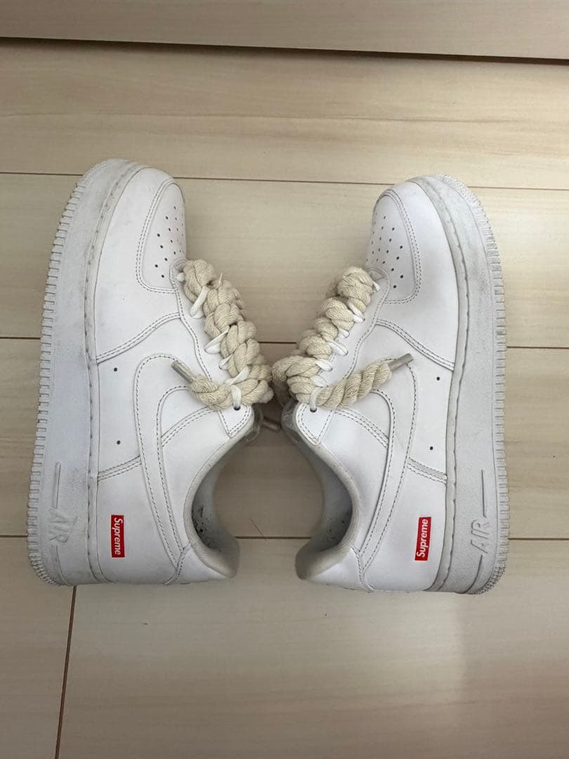 Nike Air Force 1 Supremeホワイト エアフォース ロープ