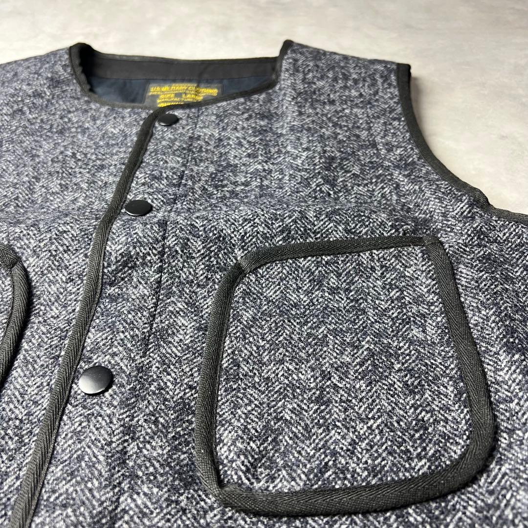 ✅新品　ベスト　ジレ　ウール　復刻　ネイビー　ブラウンズビーチ似　アメカジ　XL