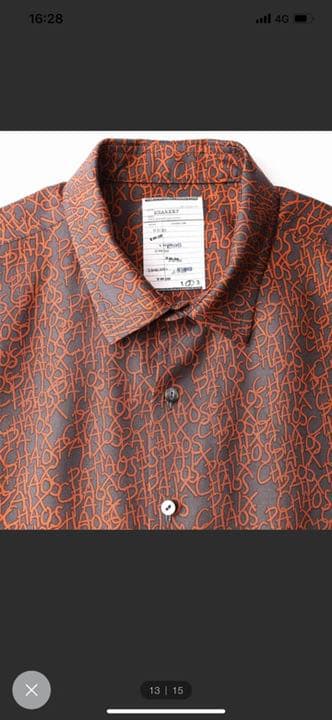 トップス LETTERING PATTERN S/S SHIRTS