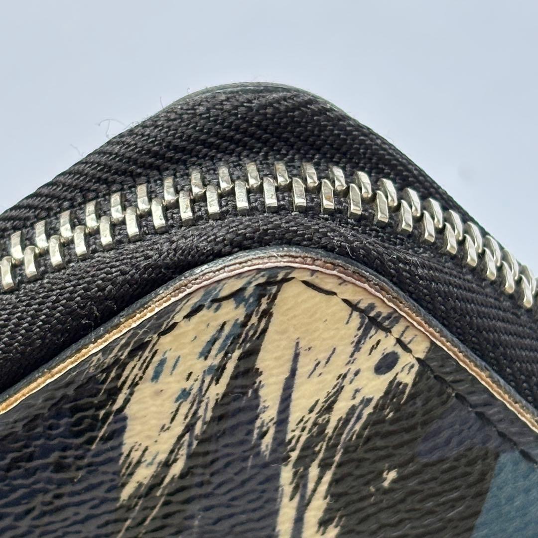 【Louis Vuitton】 ジッピーオーガナイザー✨青白黒ブラシデザイン