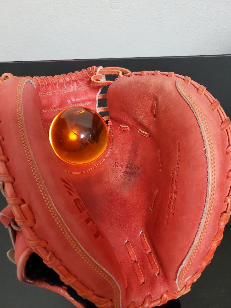 K*様 ZETT キャッチャーミット　PROSTATUS 軟式　　刺繍無し　サブ