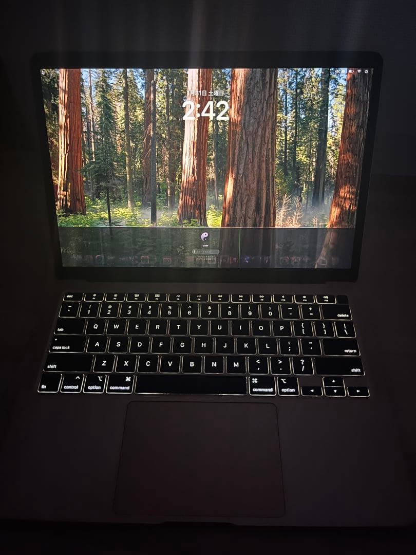 ゴールド MacBook air本体　訳あり　箱付き