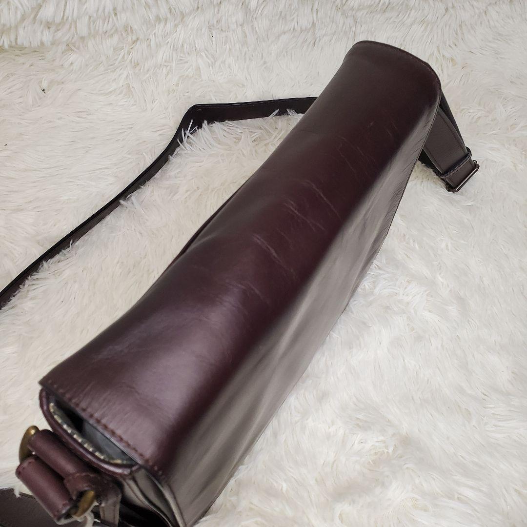 MOTHERHOUSE 牛革 ショルダーバッグ アンティーク ブラウン