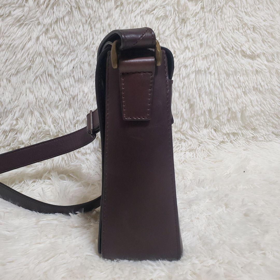 MOTHERHOUSE 牛革 ショルダーバッグ アンティーク ブラウン