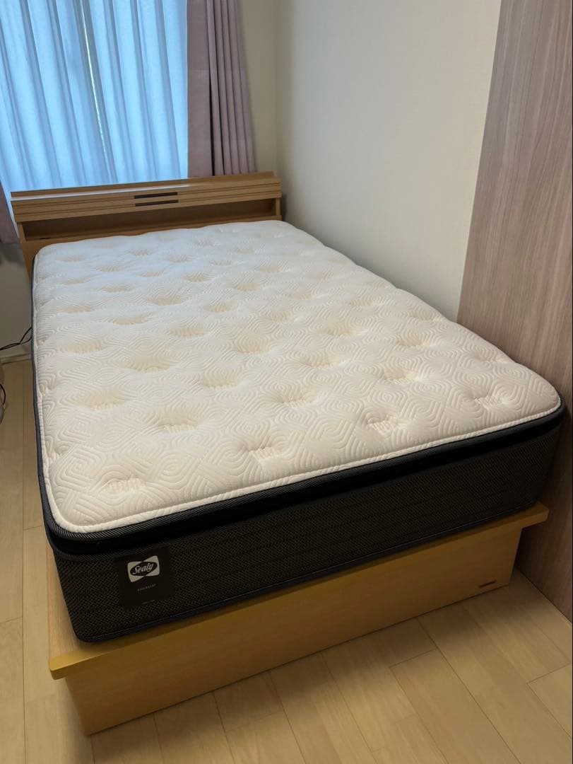 夏セール！美品セミダブル高級ベッドセット★ Sealy シーリー&フランスベッド