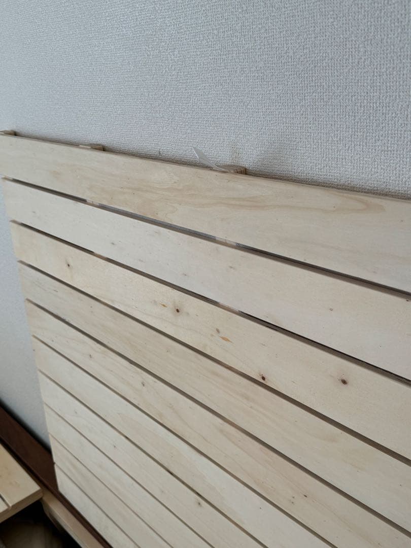 無印良品 ベッドフレーム｜ダブル 収納ベッド｜収納引き出し付　本棚付