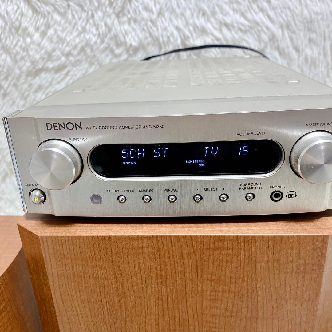 廃盤 デノン ホームシアターシステム DHT-M330 木目 AVC-M330