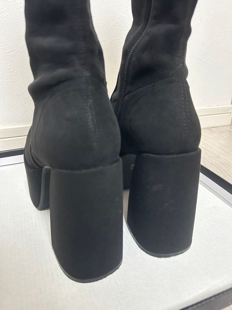 EMODA バルキープランプフィットブーツ ロングブーツ 黒 L