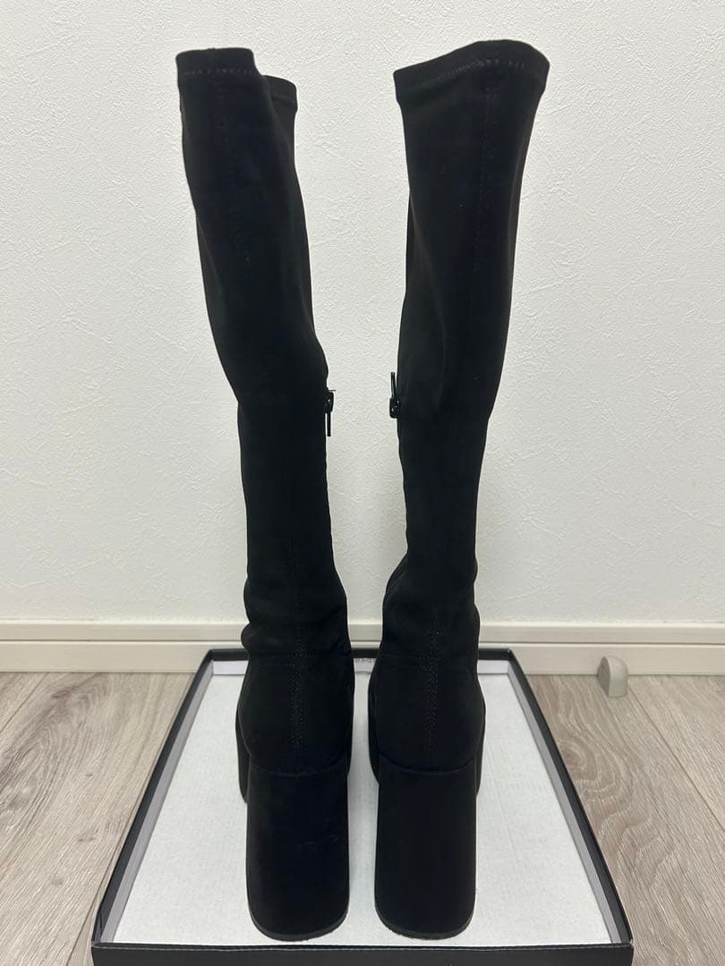 EMODA バルキープランプフィットブーツ ロングブーツ 黒 L