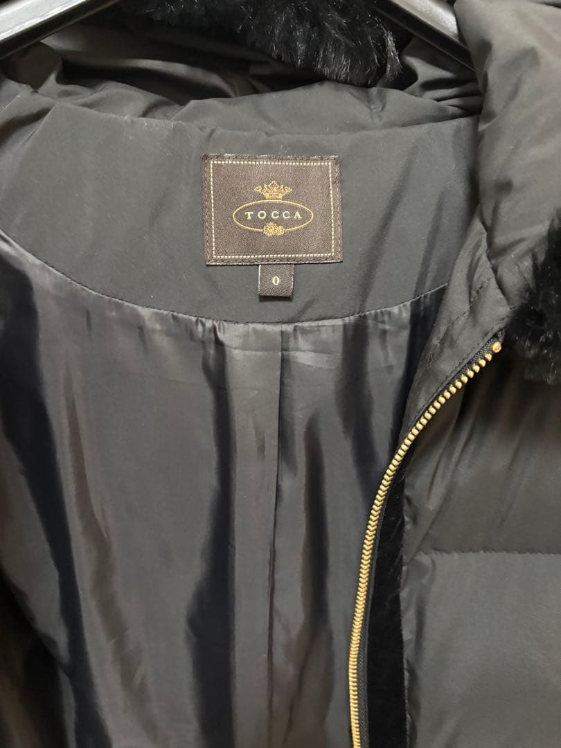 【超美品】★今年発売★数回着用のみ！TOCCAファー付きダウン/黒