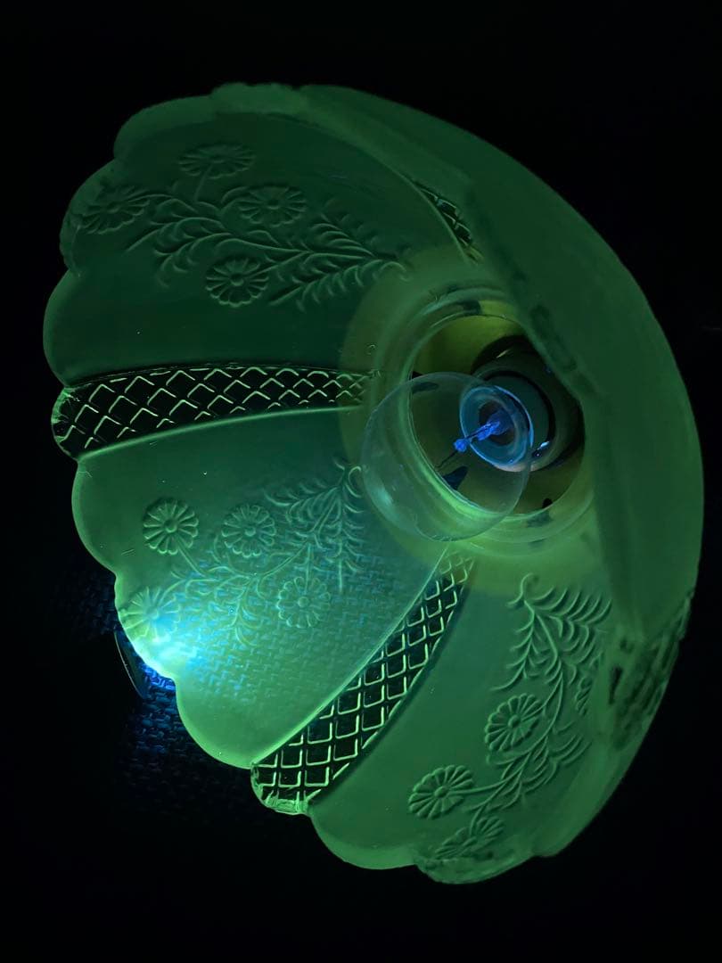 American retroヴィンテージ フロストガラスシェードペンダント照明