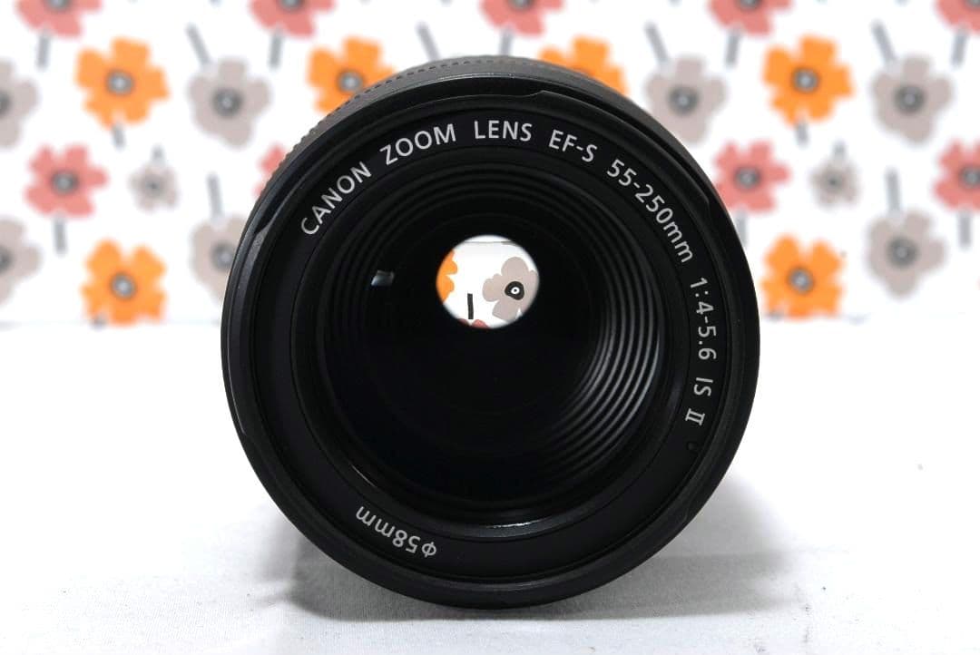 【返品保証】❤Canon EF-S 55-250㎜ ISⅡ❤スポーツ撮影に強い❤
