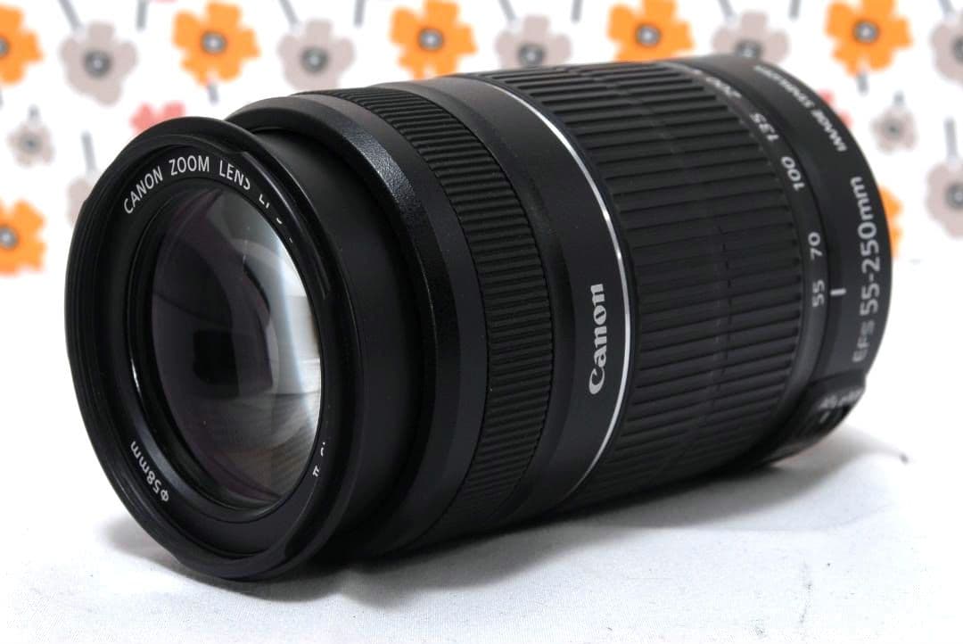 【返品保証】❤Canon EF-S 55-250㎜ ISⅡ❤スポーツ撮影に強い❤