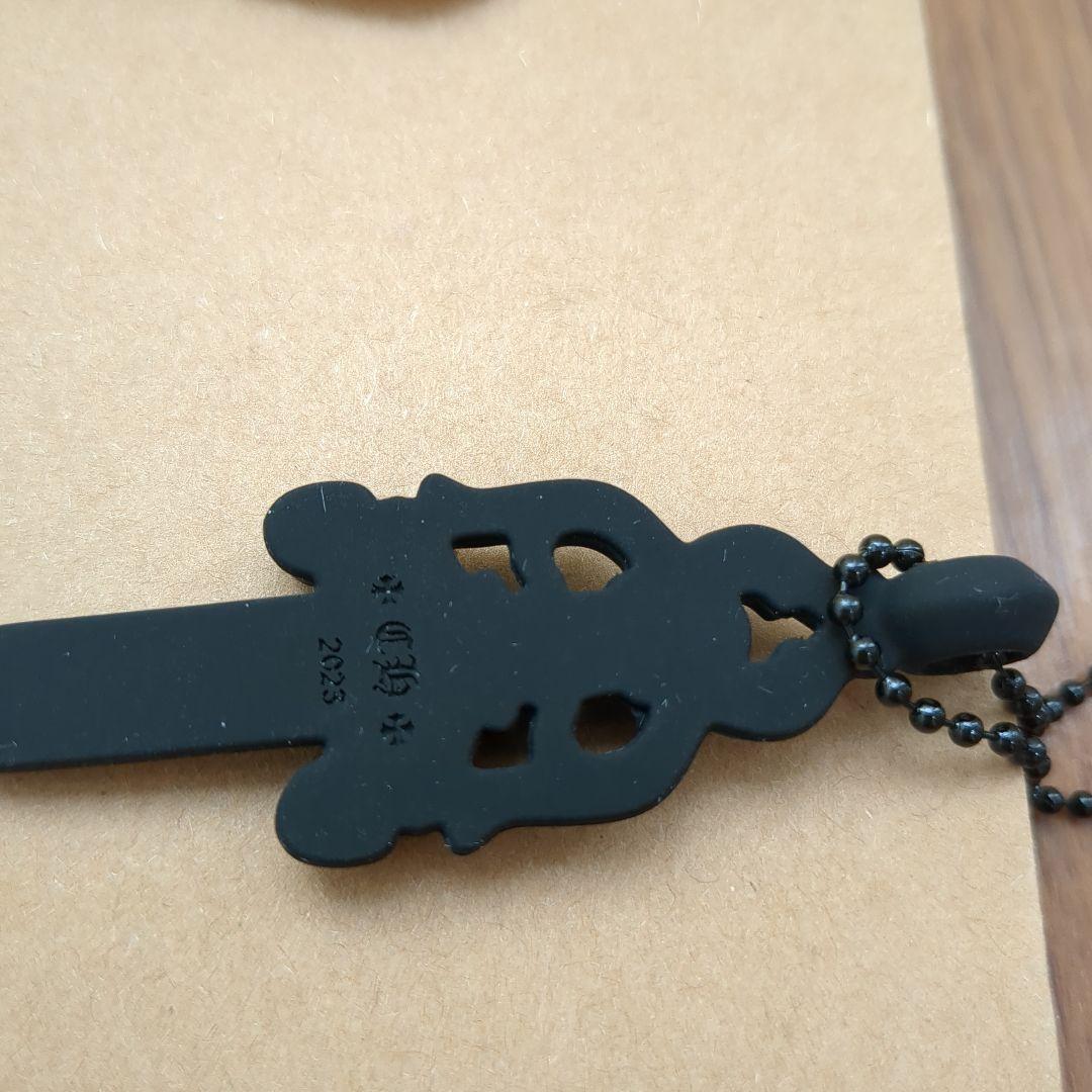 クロムハーツ CHROME HEARTS ダガーラバーネックレス BLACK