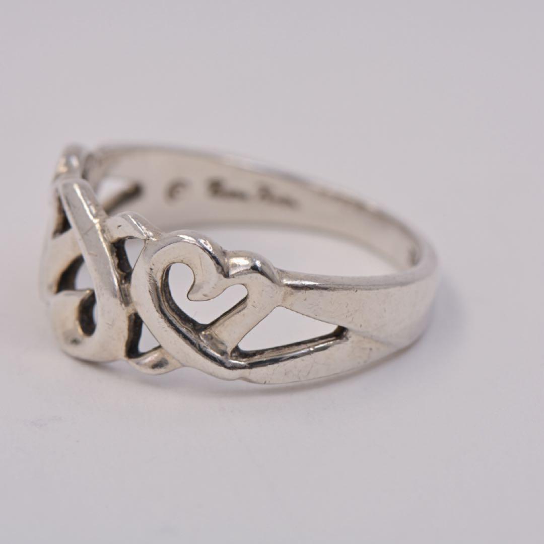 ティファニー 指輪 トリプルラヴィングハート シルバー925 リング 14号