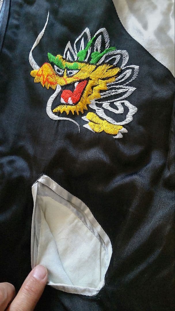 ヴィンテージ　70ｓ　スカジャン 　ykkジッパー　A面のみ