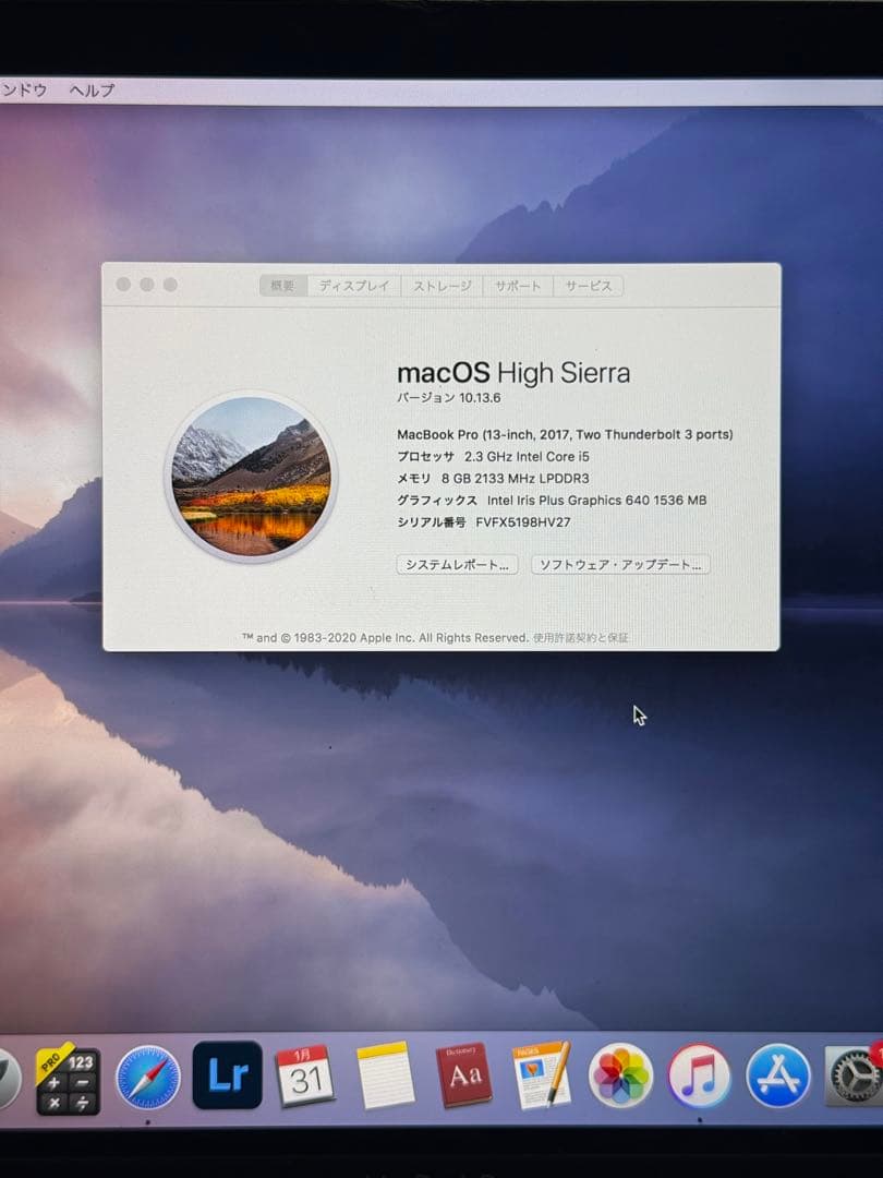 りーにゃんMacBookPro 2017 13インチ（A1708）【難あり