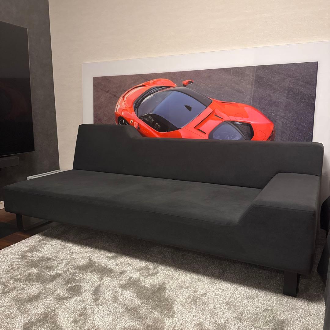 az403様 フランネルソファ　チャコールグレー 2.5掛け用