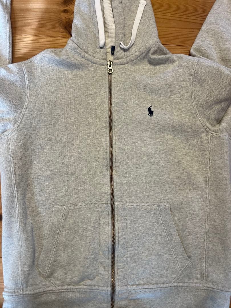 ポロ・ラルフ・ローレン フルジップパーカー グレー
