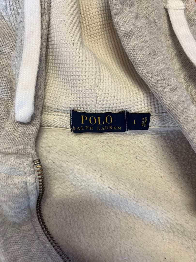 ポロ・ラルフ・ローレン フルジップパーカー グレー