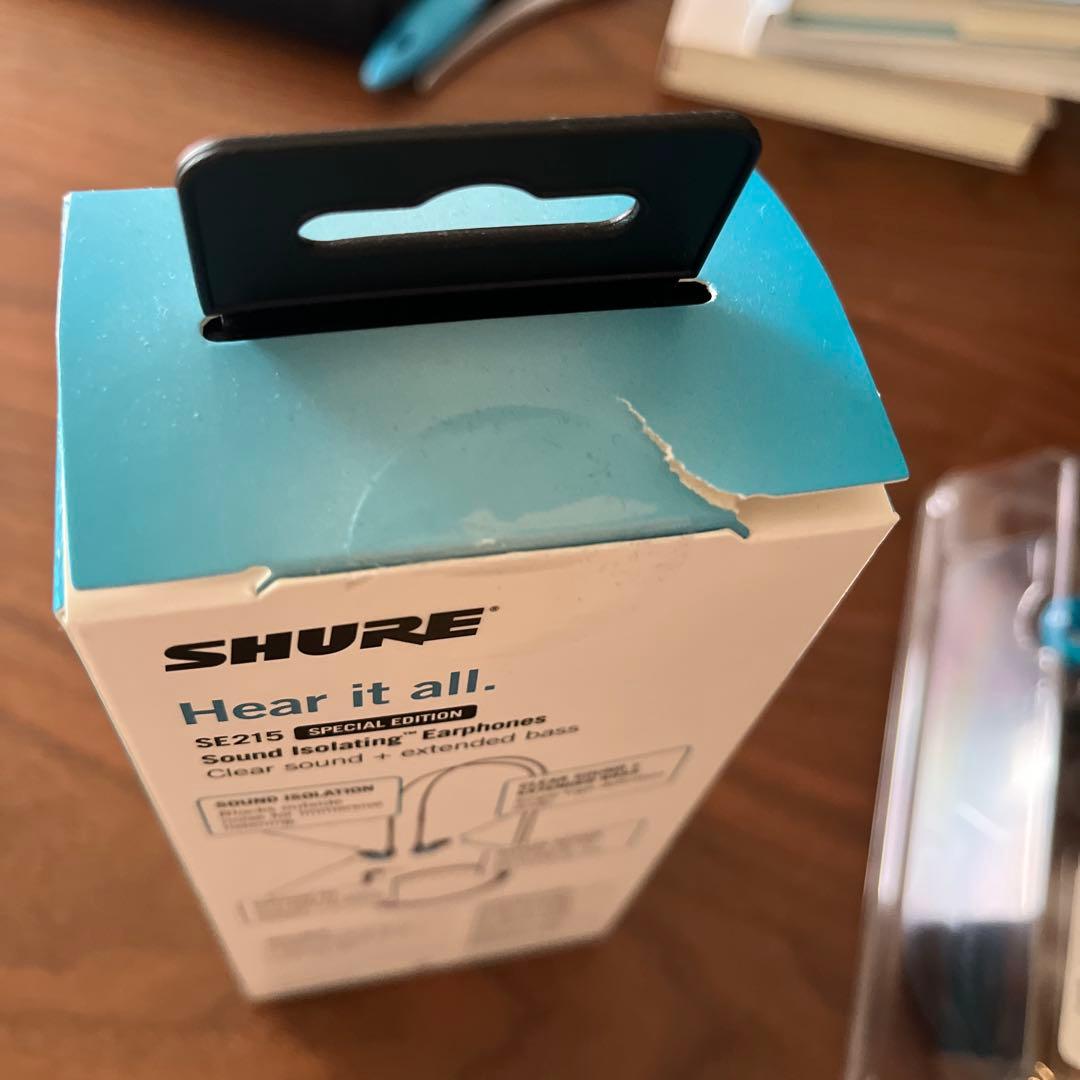 SHURE SE215 クリアブルー 有線イヤホン
