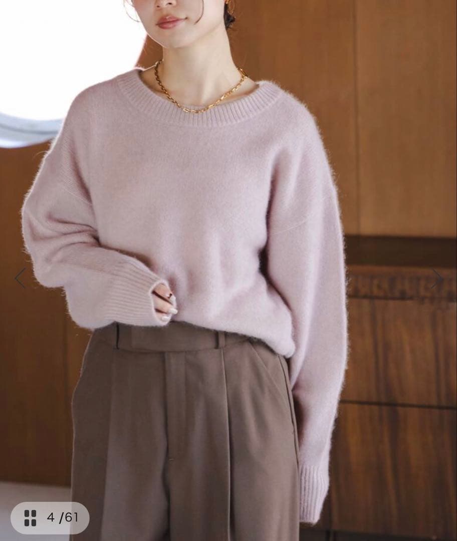 tea【NOBLE】YAKクルーネックプルオーバー